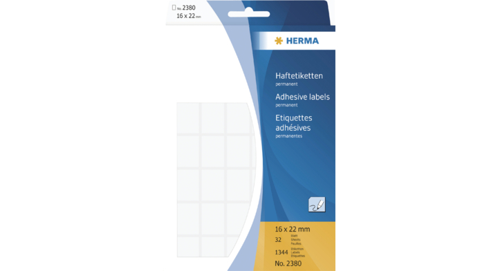 Etiket herma 2380 16x22mm 1344st