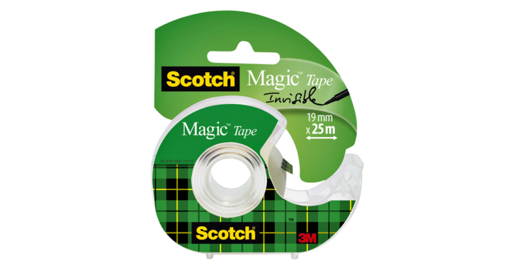Plakband 3m scotch magic 810 19mmx25m met afroller(81925d)