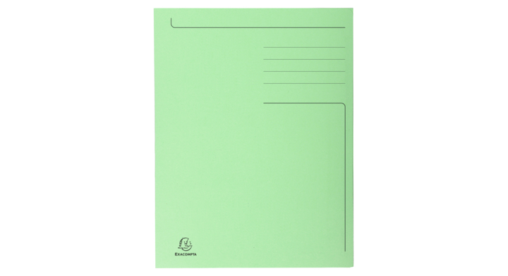 Dossiermap exacompta forever 280g 3kleppen groen(448013e)