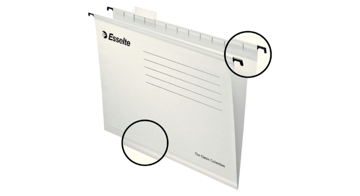 Hangmap pendaflex vert a4 v-bodem wit(90319)
