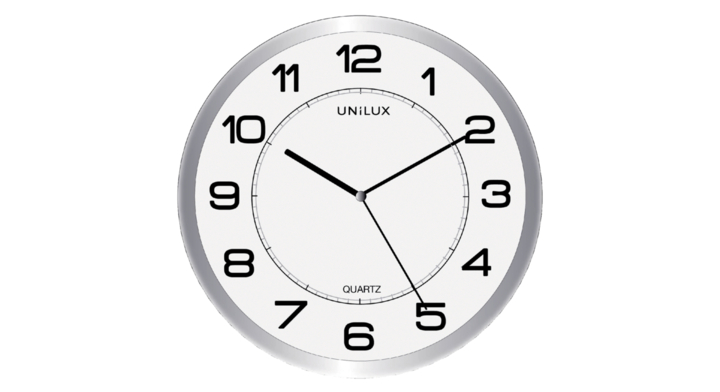 Wandklok unilux magnet 30cm grijs(400094406)