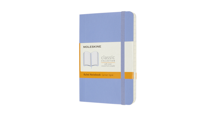 Notitieboek moleskine pocket 90x140 ln sc hydr bl(qp611b42)