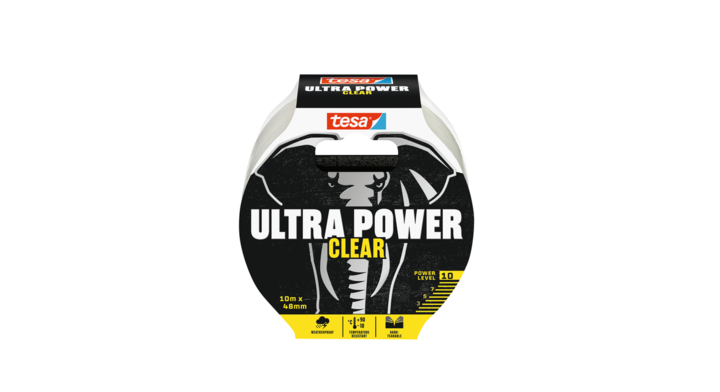 Tape tesa 48mmx10m ultra power clear transparant(56496-00000