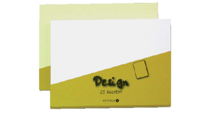 Dubbele kaart papyrus design 105x148 wit