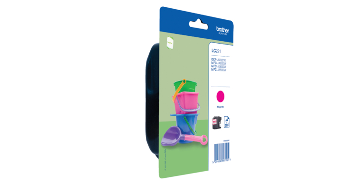 Brother LC-221, inktcartridge, rood