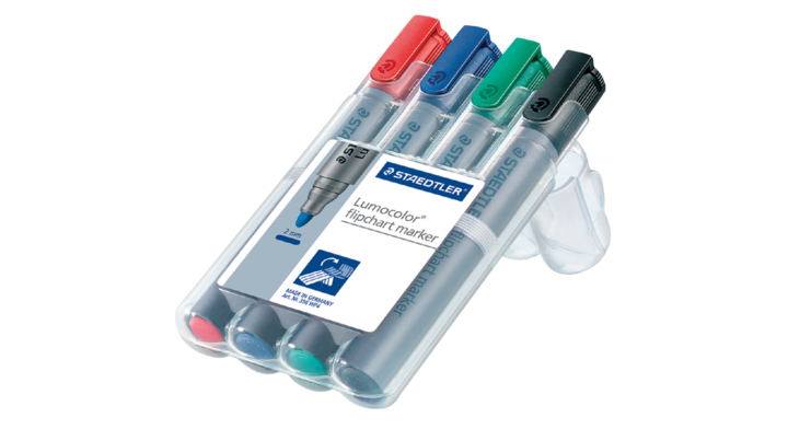 Viltstift staedtler 356 flipover rond 2mm ass