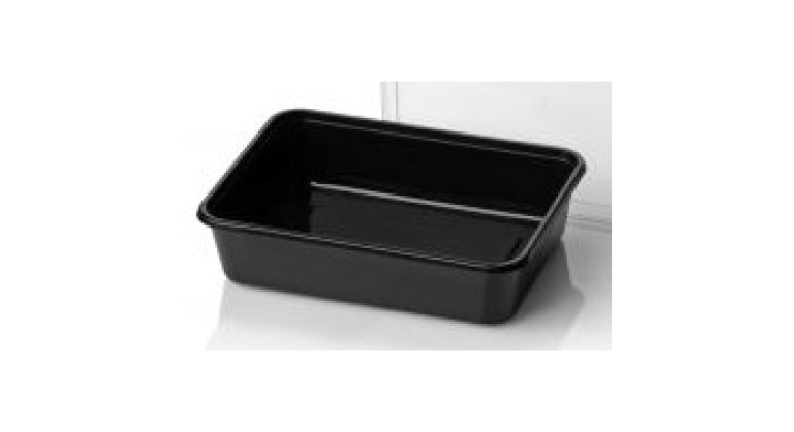 Spuitgietbakken, zwart, PP, 182/45, 500 per doos