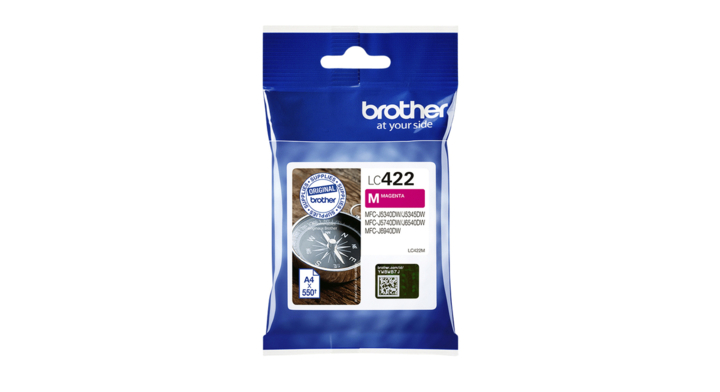 Inkcartridge brother lc-422m rood(lc422m)