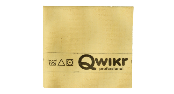 Qwikr, microvezeldoek, 40x32cm, geel (50 stuks)