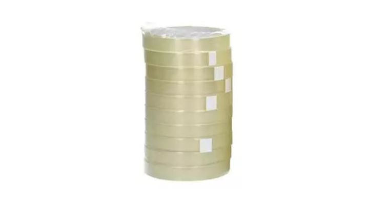 Plakband, PP, 66m x 15mm (10 rol)