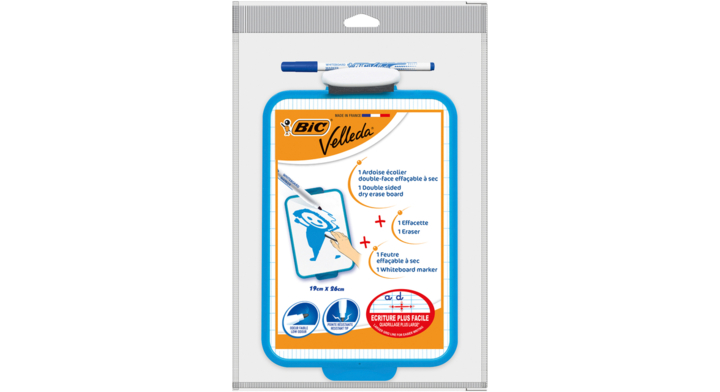 Whiteboard bic 19x26cm met stift en wisser(841360)