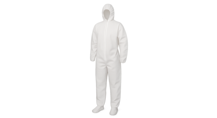 Coverall | Non Woven PP | Rits | Maat XL | Wit (50 stuks)