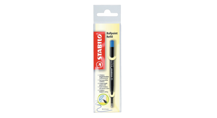 Balpenvulling stabilo standaard 0.5mm blauw(2/041-02)