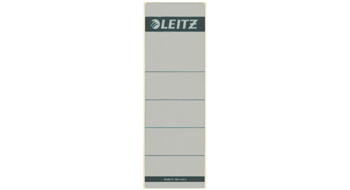 Rugetiket leitz 1642 58x190mm grijs