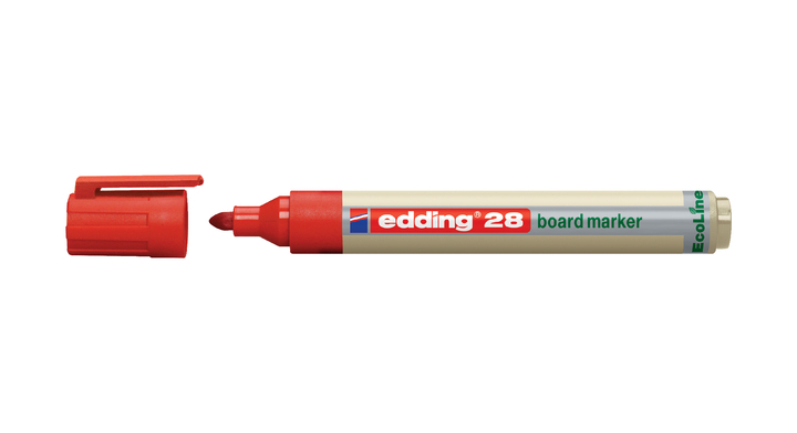 Viltstift edding 28 ecoline whiteboard rond 1.5-3mm rood