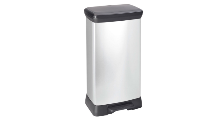 Decobin, pedaalemmer, 2x23 liter, zilver/zwart, VB 680008