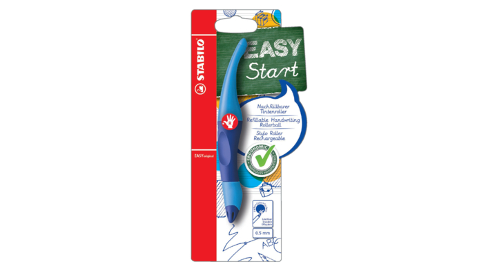 Rollerpen stabilo easyoriginal rechts + vull blauw(b-46843-5