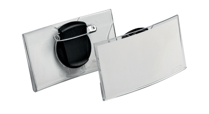 Badge durable 8124.19 convex met combiklem 40x75mm