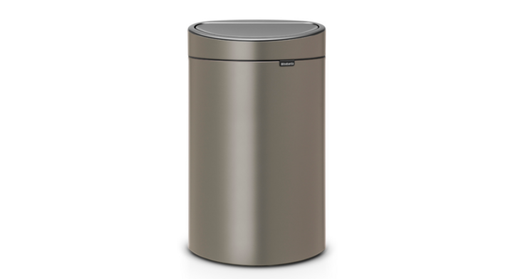 Brabantia Touch, afvalbak, 40 liter, platina, VB 114908
