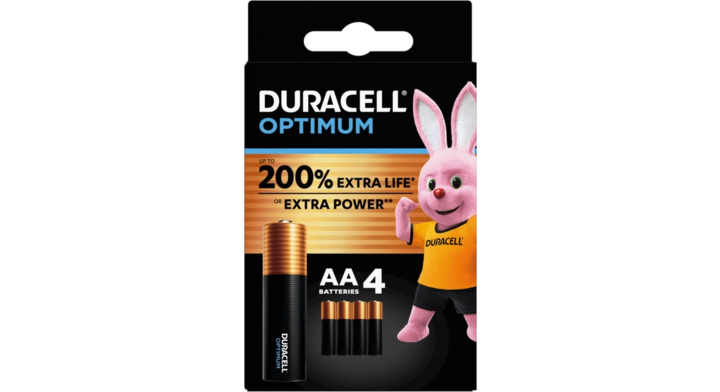 Batterij duracell optimum aa   blis/4st