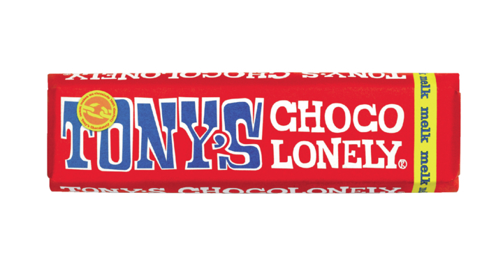 Tony's Chocolonely, chocolade, 50 gram, melk, nlrm50 (1 stuk)