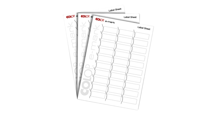 Tekststempel colop e-mark labels(153559)