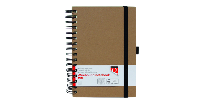 Notitieboek quantore a5 lijn spiraal kraft(011620q)