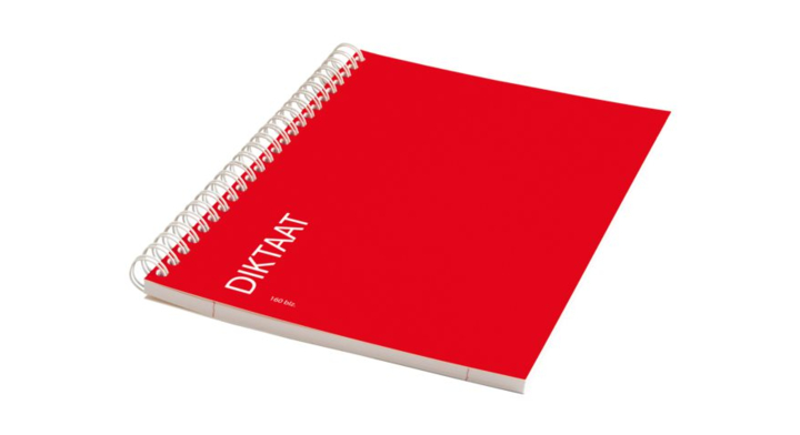 Dictaatschrift dubbelspiraal a5 80blad