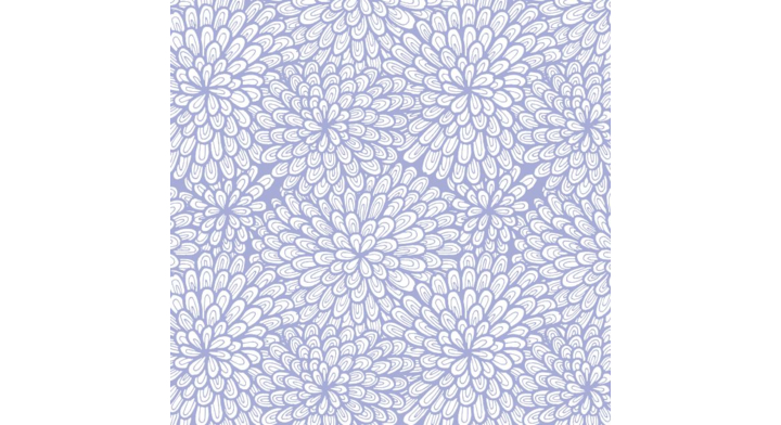 Cadeaupapier, 50cm x 200m, K602416, bloemen blauw