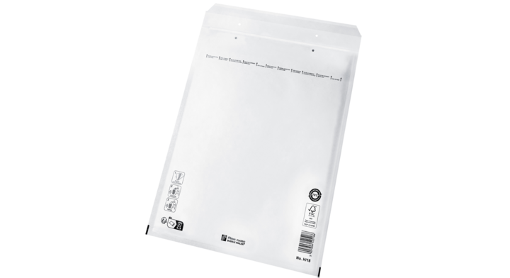 Luchtkussenenvelop H/18, 295x370+50mm, wit (100 stuks)
