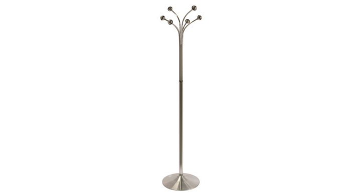 Staande kapstok Valencia, 186 cm, 6-haaks, RVS, VB 963090