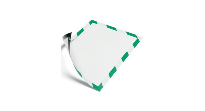 Magnetisch kader Security A4 groen/wit zak 5 stuks
