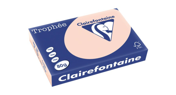 Kopieerpapier clairefontaine trophee a4 80gr zalm