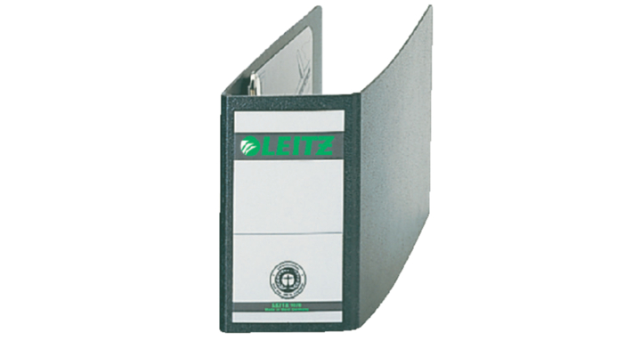 Ordner leitz 1078 a6 dwars 77mm karton zwart