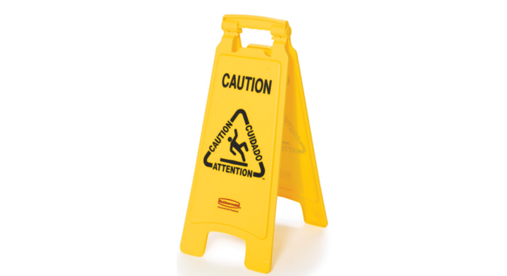 Waarschuwingsbord 'Wet Floor' | 2-Zijdig | Meertalig | VB 006112