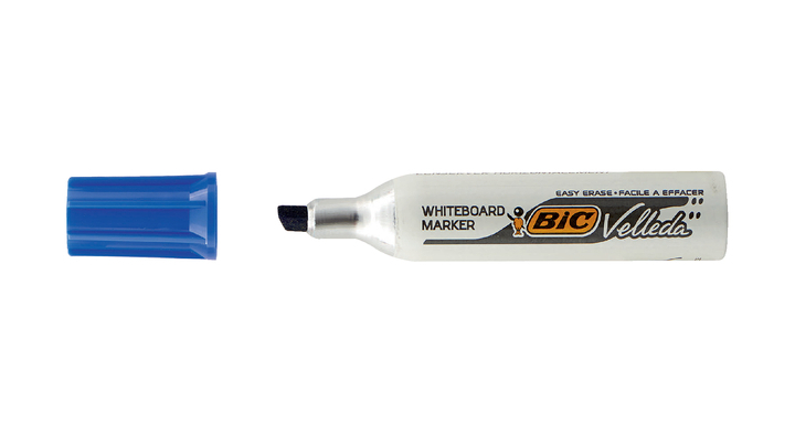 Viltstift bic 1781 whiteboard schuin 3-6mm blauw