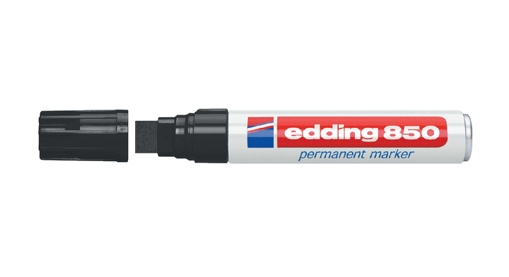 Viltstift edding 850 perm blokpunt 5-18mm zwart
