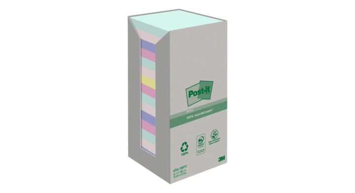 Memoblok 3m post-it 654 kringloop natuur tint