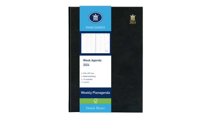 Agenda ryam weekly, 210x297mm, 2025