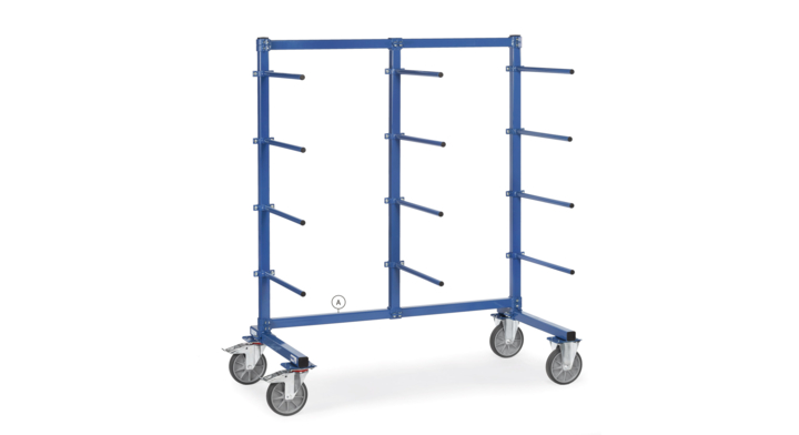 Horizontale steun voor draagarmwagen 2000 mm lang