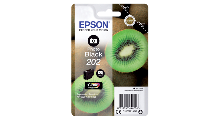 Inkcartridge epson 202 t02f14 foto zwart(2888123)