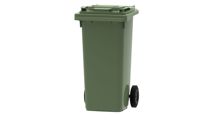 Mini-Rolcontainer | 120 Liter | Groen | VB 120000