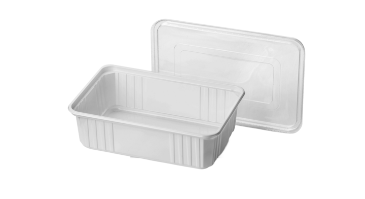 Bak, PS, 2200cc, 270x180x80mm, wit (200 stuks)