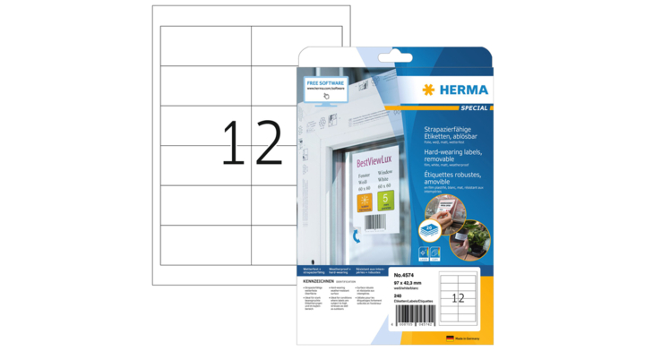 Etiket herma 4574 97x42.3mm 240st(4574)