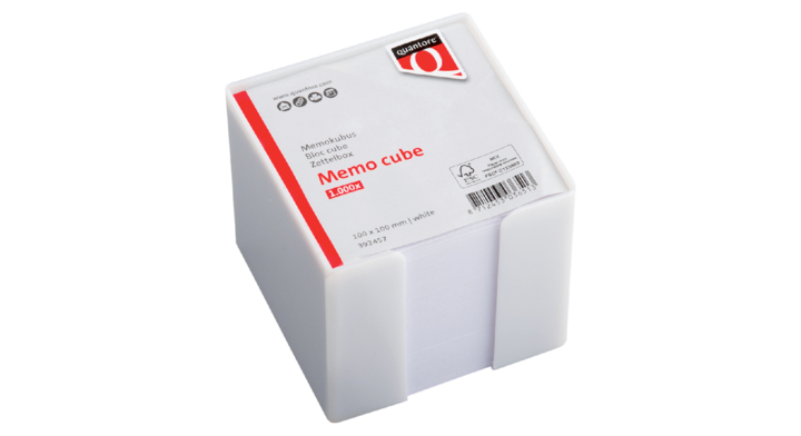 Memokubus quantore 10x10x10cm wit 1000v