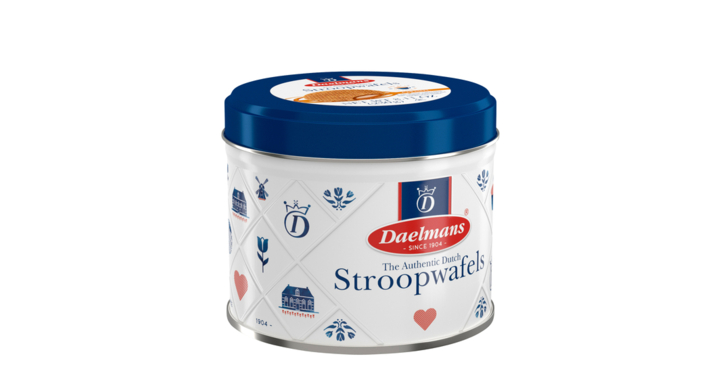 Daelmans, stroopwafel in blik, 8 stuks, 70101028 (1 blik)
