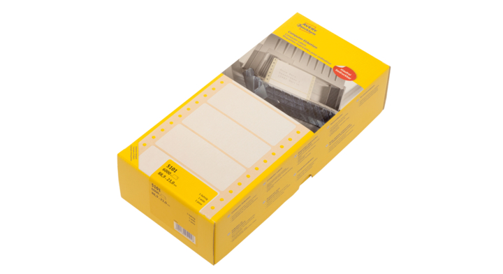 Etiket avery zweck 5101 88.9x23mm 1baans 6000st