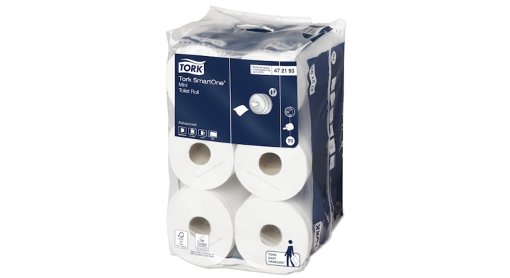Tork SmartOne | Mini Centerfeed Toiletpapier | 112 Meter | 2-Laags | T9 | Wit | 472193 (12 stuks)