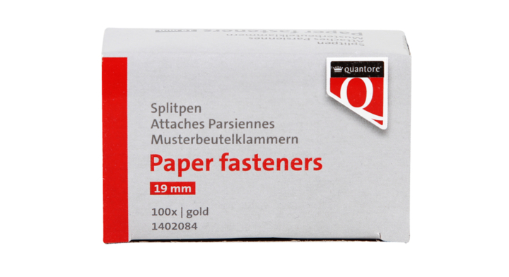Splitpen quantore 19mm 100 stuks goud(1402084)