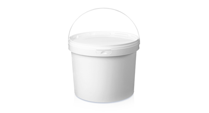 Emmer rond, PP, Ø267mm, 10.8 liter, wit (468 stuks)